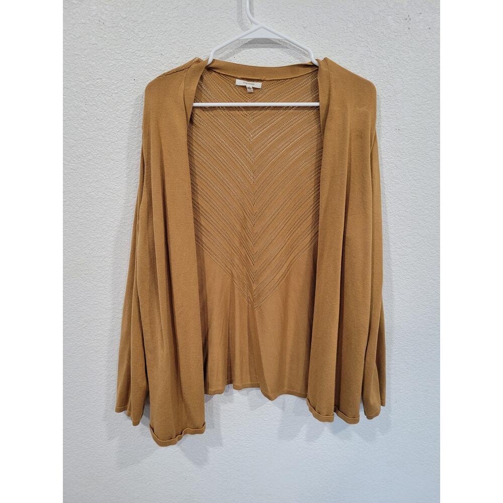Maurices Brown Cardigan Stretch Long Sleeve size XXL Plus‎ #5